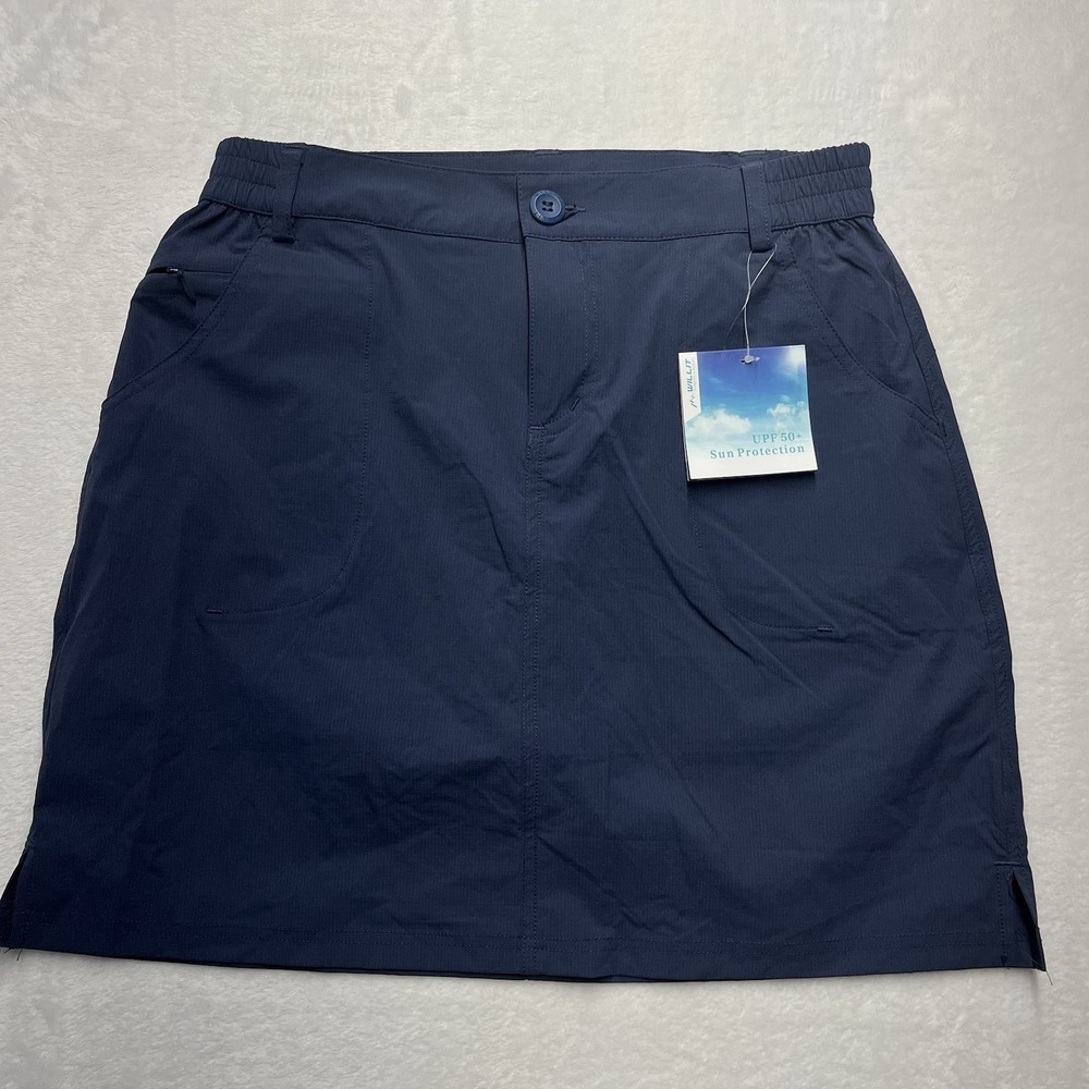 WILLIT Golf Skort UPF50 Activewear Hiking Skirt Shorts Womens Small Navy Outdoor